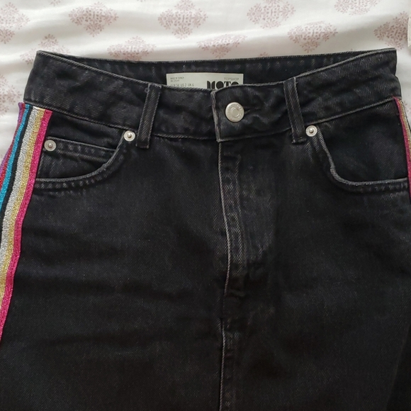 Topshop Moto Denim Mini Skirt - Picture 3 of 5